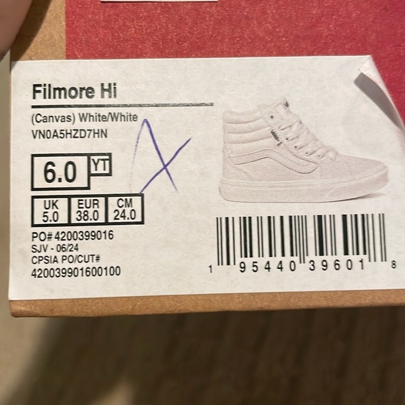 Vans White High-Top Sneakers - Picture 5 of 5